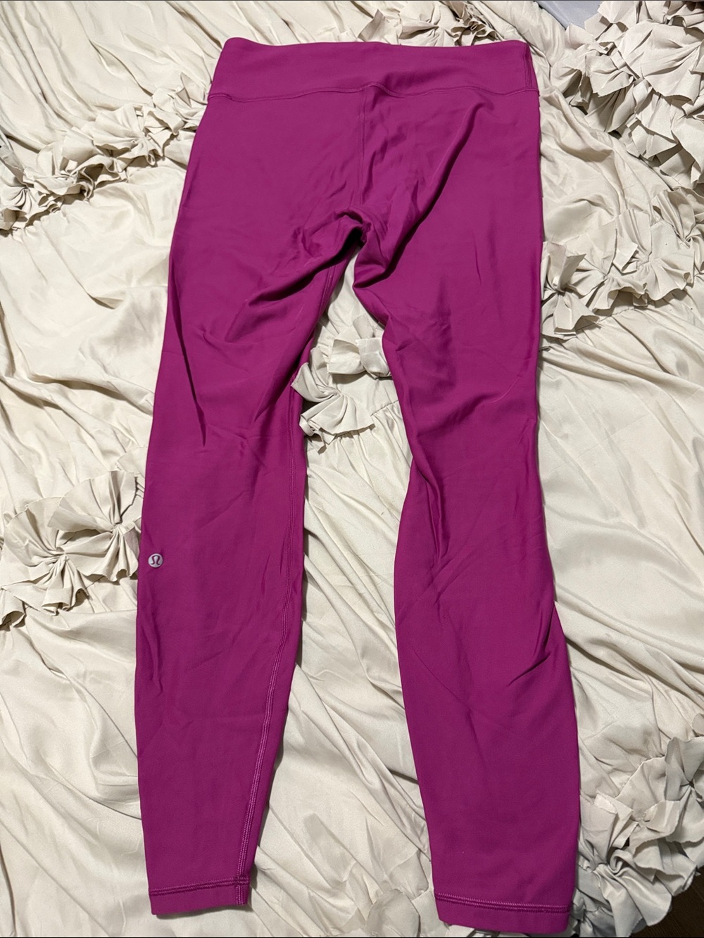 lululemon athletica - Fleece Lined Leggings. Size 12. Raspberry color.